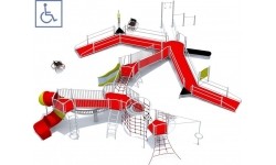 Zestaw integracyjny na plac zabaw dla osób na wózkach inwalidzkich Inter-Play Dragon