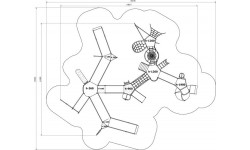 Zestaw integracyjny na plac zabaw dla osób na wózkach inwalidzkich Inter-Play Dragon