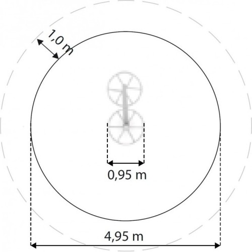 Wiszące koło - karuzela na plac zabaw Inter-Play Buran