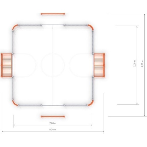 Bramka piłkarska Inter-Play 1 (7x7 m)