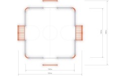 Bramka piłkarska Inter-Play 1 (7x7 m)