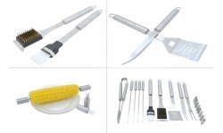 Zestaw przyborów do grilla Cattara – 18 szt., aluminiowa walizka