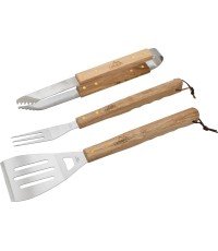 Zestaw przyborów do grilla Cattara Wood, 3 szt.
