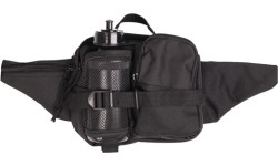 BLACK FANNY PACK WITH BOTTLE