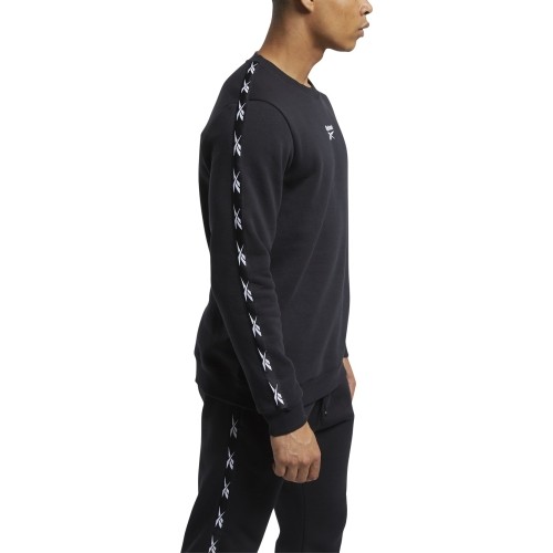 Bluza męska Reebok Te Tape Crew, czarna