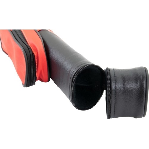 Twardy futerał na kije bilardowe, TO11-2, czerwono-czarny, 1/1, 85 cm