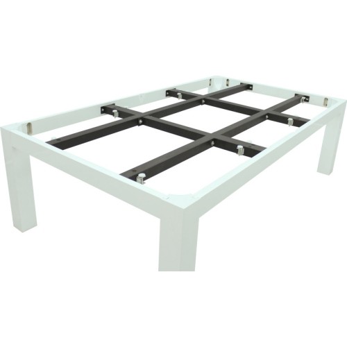 Stół bilardowy / stół do jadalni, Rasson Penelope II, błyszcząca biel z pokrowcem na stół, 7 stóp, obrus klubowy żół