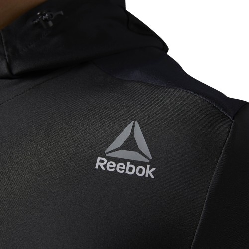 Reebok Džemperis Hexawarm Pullover Hoodie Black