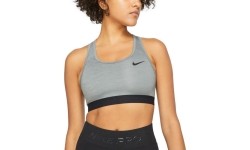 Damski biustonosz sportowy Nike Swoosh Band, szary BV3900 084