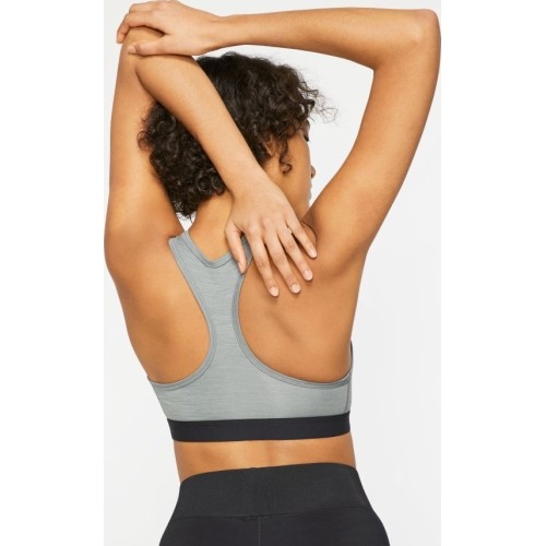Damski biustonosz sportowy Nike Swoosh Band, szary BV3900 084