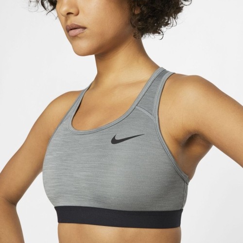 Damski biustonosz sportowy Nike Swoosh Band, szary BV3900 084