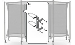 Łączniki siatki bezpieczeństwa Berg Comfort do 1 rury, 95 mm