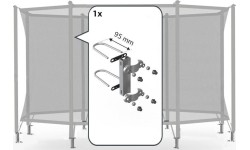 Łączniki siatki bezpieczeństwa Berg Comfort do 1 rury, 95 mm