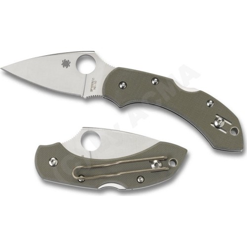 Nóż składany Spyderco C28GPFG Dragonfly, zielony