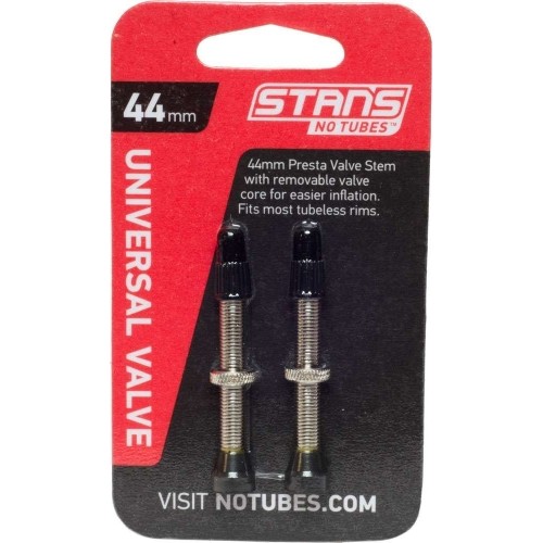 Zawory do opon bezdętkowych Stan's NoTubes 44 mm (czarne)