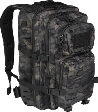 DARK CAMO LASER CUT ASSAULT BACKPACK LG