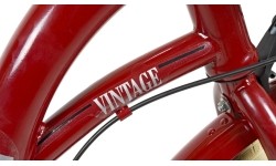 Dviratis AZIMUT Vintage 26" 3-biegowy 2023 bordowo-kremowy błyszczący