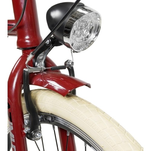 Dviratis AZIMUT Vintage 26" 3-biegowy 2023 bordowo-kremowy błyszczący