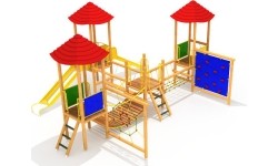 Drewniany plac zabaw dla dzieci Model 0505A