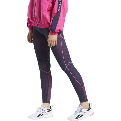Legginsy damskie Reebok Wor Myt Seamless fioletowe GE3333