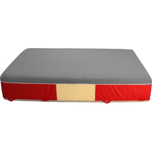 Blok do lądowania – duża mata komfortowa – pokrowiec z PVC i dżerseju – 350 x 200 x 65 cm