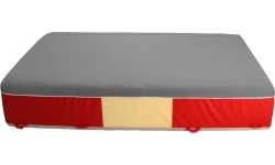 Blok do lądowania – duża mata komfortowa – pokrowiec z PVC i dżerseju – 350 x 200 x 65 cm