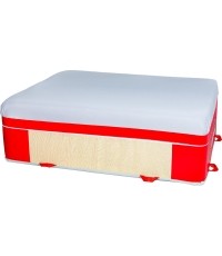 Blok do lądowania – mała mata komfortowa – pokrowiec z PVC i dżerseju – 200 x 150 x 65 cm