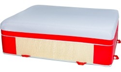 Blok do lądowania – mała mata komfortowa – pokrowiec z PVC i dżerseju – 200 x 150 x 65 cm