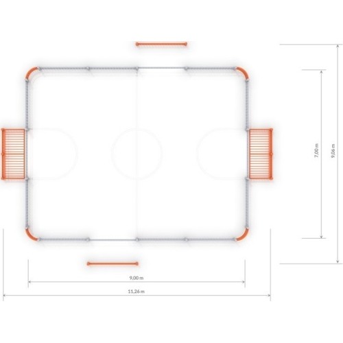 Bramka piłkarska Inter-Play 3 (9x7 m)