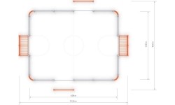 Bramka piłkarska Inter-Play 3 (9x7 m)