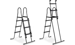 EXIT Basen kamienny 400x200 cm z kopułą i pompą z filtrem piaskowym - szary Basen stelażowy prostokątny 7020 L