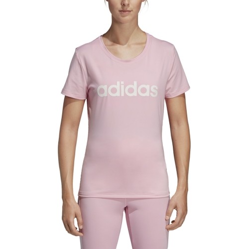Koszulka damska Adidas W D2m Lo Tee Pink DU2081