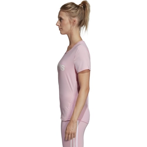 Koszulka damska Adidas W D2m Lo Tee Pink DU2081