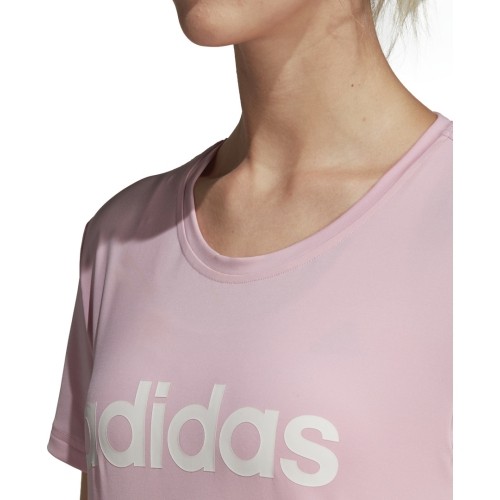 Koszulka damska Adidas W D2m Lo Tee Pink DU2081