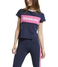 Reebok Te Linear Logo Deta Blue bluzka damska