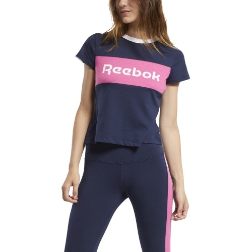Reebok Te Linear Logo Deta Blue bluzka damska