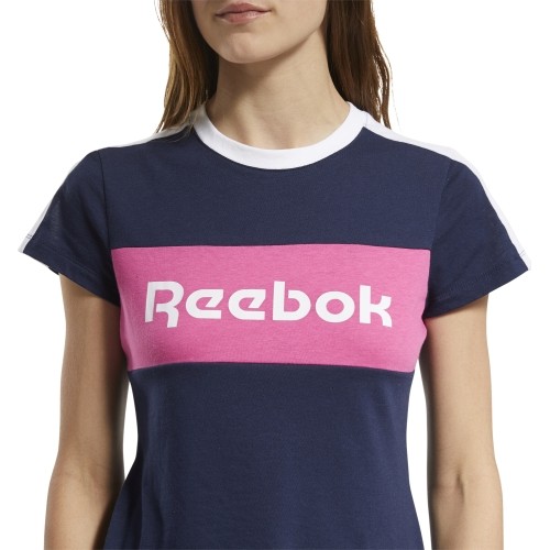 Reebok Te Linear Logo Deta Blue bluzka damska