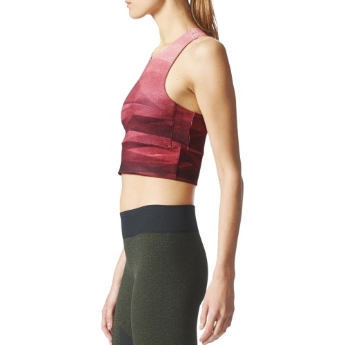 Bluzka Adidas Crop Graph Mlg Tactile Rose BQ5854