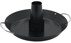 Stojak do grillowania kurczaka z patelnią