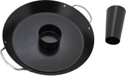 Stojak do grillowania kurczaka z patelnią