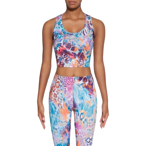 Damska koszulka fitness Bas Bleu Caty 30 - Multicolour