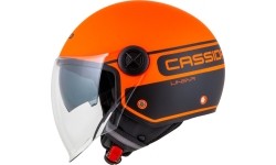 Kask motocyklowy Cassida Handy Plus Linear Pearl Matte Orange/Black