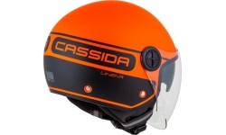Kask motocyklowy Cassida Handy Plus Linear Pearl Matte Orange/Black