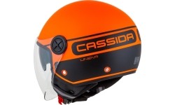 Kask motocyklowy Cassida Handy Plus Linear Pearl Matte Orange/Black