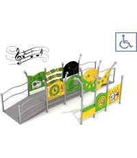 Zestaw na plac zabaw dla osób na wózkjach inwalidzkich Inter-Play Kajo 1