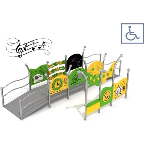 Zestaw na plac zabaw dla osób na wózkjach inwalidzkich Inter-Play Kajo 1