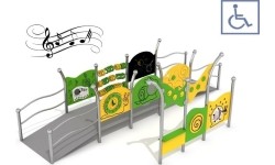 Zestaw na plac zabaw dla osób na wózkjach inwalidzkich Inter-Play Kajo 1