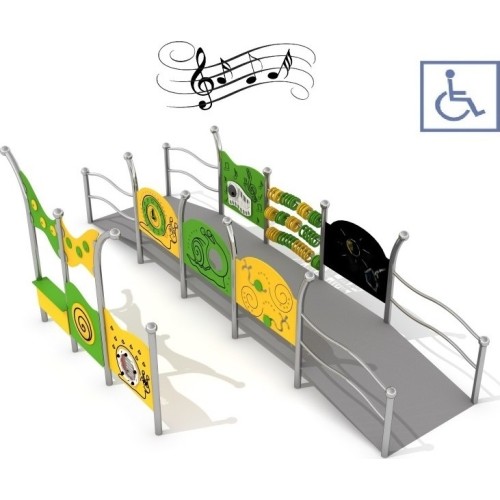 Zestaw na plac zabaw dla osób na wózkjach inwalidzkich Inter-Play Kajo 1