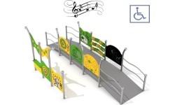 Zestaw na plac zabaw dla osób na wózkjach inwalidzkich Inter-Play Kajo 1