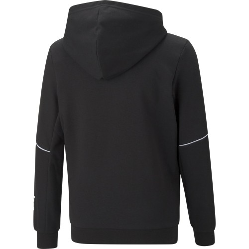 Puma Active Sports Full-Zip Hoodie bluza dla młodzieży czarna 670075 01